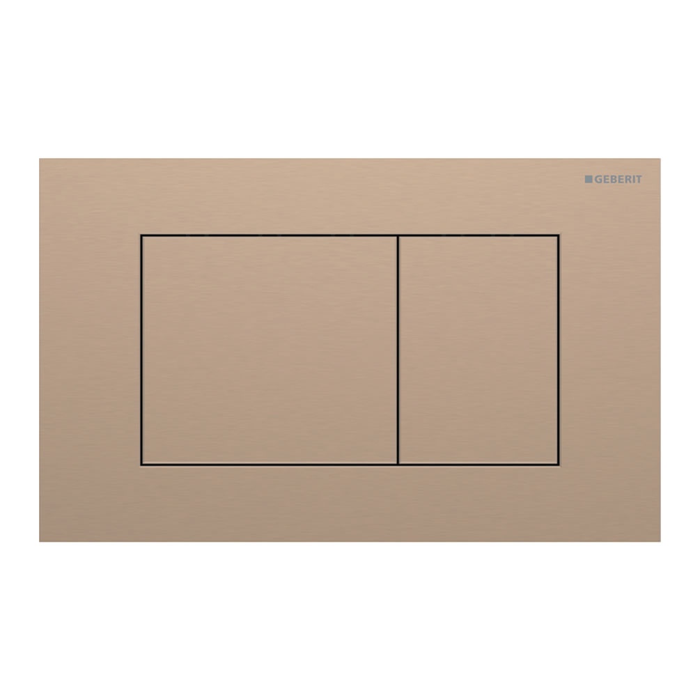 Geberit Sigma40 Square Red Gold Dual Flush Plate